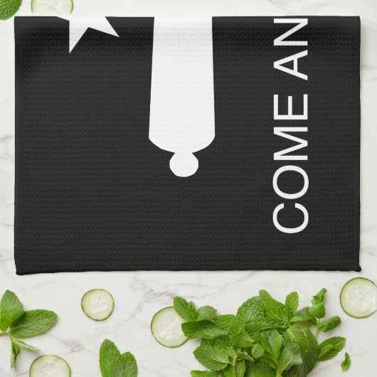 Linge De Cuisine Venez il falloir le drapeau (renversé) (Plié)