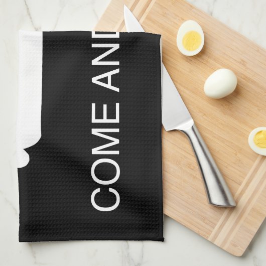 Linge De Cuisine Venez il falloir le drapeau (renversé) (Quart Plié)