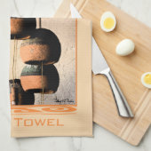 Linge De Cuisine Vent éolien d'argile tourmenté encore en vie (Quart Plié)