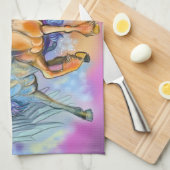 Linge De Cuisine Vent et Flamme, Pégase et Licorne (Quart Plié)