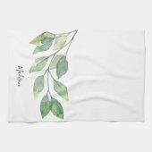 Linge De Cuisine Verdure aquarelle personnalisée (Horizontal)