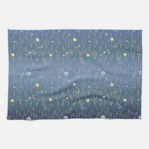 Linge De Cuisine Verdure Aquarelle Rustique Fleur fleurie botanique