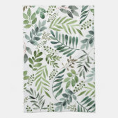 Linge De Cuisine Verdure botanique Feuille Aquarelle   (Vertical)