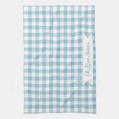 Linge De Cuisine Vérification de buffle bleu décoratif (Vertical)