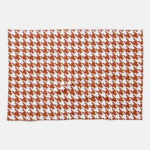 Linge De Cuisine Vérification de la jambe Brown et blanche
