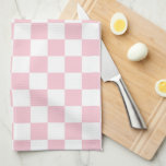 Linge De Cuisine Vérifier le Motif de tableau de bord rose et blanc<br><div class="desc">à damiers Motif - damier rose clair et blanc.</div>