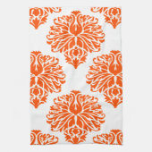 Linge De Cuisine Vermillion Elegant Damask (Vertical)