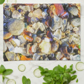 Linge De Cuisine Verre de mer coloré (Plié)