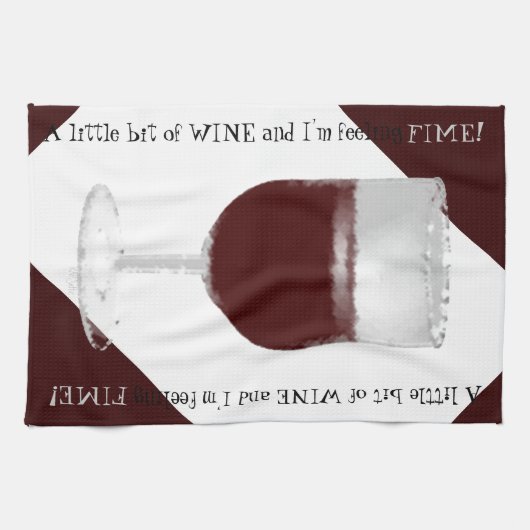 Linge De Cuisine Verre de vin (Horizontal)
