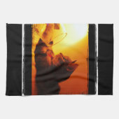 Linge De Cuisine Verre de vin de l'indigo (Horizontal)