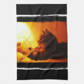 Linge De Cuisine Verre de vin de l'indigo (Vertical)