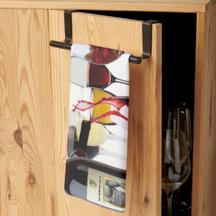 Linge De Cuisine Verres à vin SlipperyJoe's jeu de mots coquin roug
