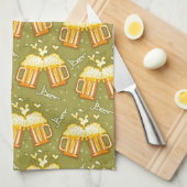 Linge De Cuisine Verres de motif de bière (Quart Plié)