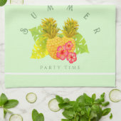 Linge De Cuisine Vert ananas (Plié)