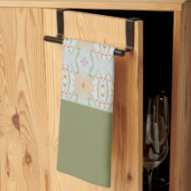 Vert avec design floral