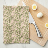 Linge De Cuisine vert de printemps (Quart Plié)
