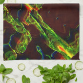 Linge De Cuisine Vert égoutté au feu (Plié)