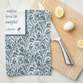 Linge De Cuisine Vert élégant de motif et de citation de William (Quart Plié)