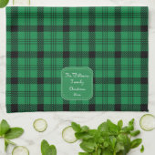 Linge De Cuisine Vert et noir - Plaids confortables (Plié)