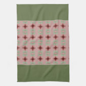 Linge De Cuisine Vert et rose (Vertical)