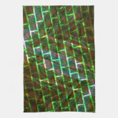 Linge De Cuisine Vert et taché, rayures et effet de mur (Vertical)