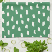 Linge De Cuisine Vert feuille libre marque (Plié)