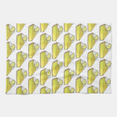 Linge De Cuisine Vert Floride clé Lime Pie Slice Foin (Horizontal)