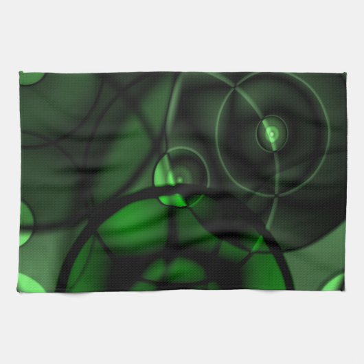 Linge De Cuisine Vert forestier (Horizontal)