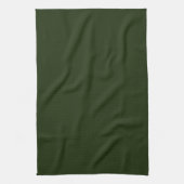 Linge De Cuisine Vert forestier profond solide (Vertical)