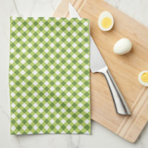 Vert Gingham Blanc Simple