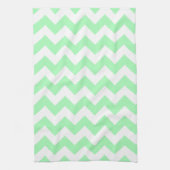 Linge De Cuisine Vert menthe chevron (Vertical)