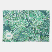 Linge De Cuisine Vert Monstera tropical de VIBRAPHONE de JUNGLE de (Horizontal)