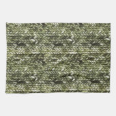 Linge De Cuisine Vert olive abstrait (Horizontal)