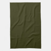 Linge De Cuisine VERT OLIVE SOMBRE (couleur solide) ~ (Vertical)