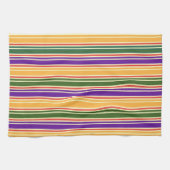 LINGE DE CUISINE VERT STRIPÉ ROUGE PURPLE JAUNE (Horizontal)