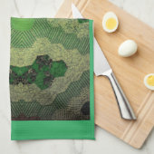 Linge De Cuisine Vert surface (Quart Plié)