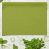 Linge De Cuisine Vert tendance (couleur unie) (Plié)