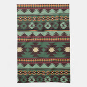 Linge De Cuisine Vert tribal du sud-ouest (Vertical)