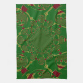 Linge De Cuisine Vert vintage (Vertical)