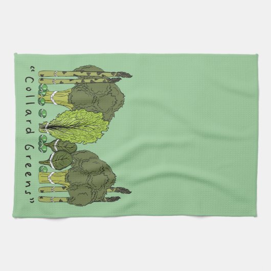Linge De Cuisine Verts formels de collard (Horizontal)