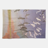 Linge De Cuisine Vestige d'Ibis survolant les zones humides, les oi (Horizontal)