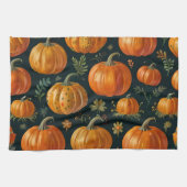 Linge De Cuisine Vibes à tarte Citrouille Halloween (Horizontal)