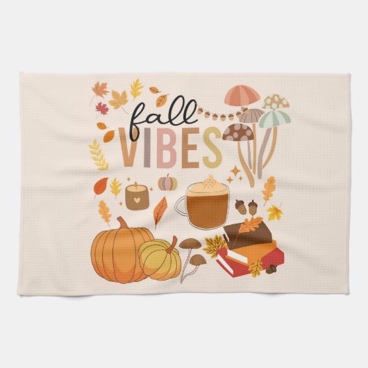 Linge De Cuisine Vibes d'automne (Horizontal)