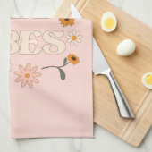 Linge De Cuisine Vibes de automne roses (Quart Plié)