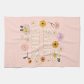 Linge De Cuisine Vibes de automne roses (Horizontal)
