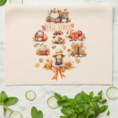 Linge De Cuisine Vibes de chute d'aquarelle (Plié)