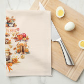 Linge De Cuisine Vibes de chute d'aquarelle (Quart Plié)