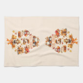 Linge De Cuisine Vibes de chute d'aquarelle (Horizontal)