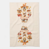 Linge De Cuisine Vibes de chute d'aquarelle (Vertical)