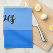 Linge De Cuisine Vibes De Plage, Bleues (Quart Plié)